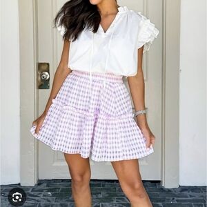 ⭐NWT Meet Me In Santorini Pink Tiered Skirt